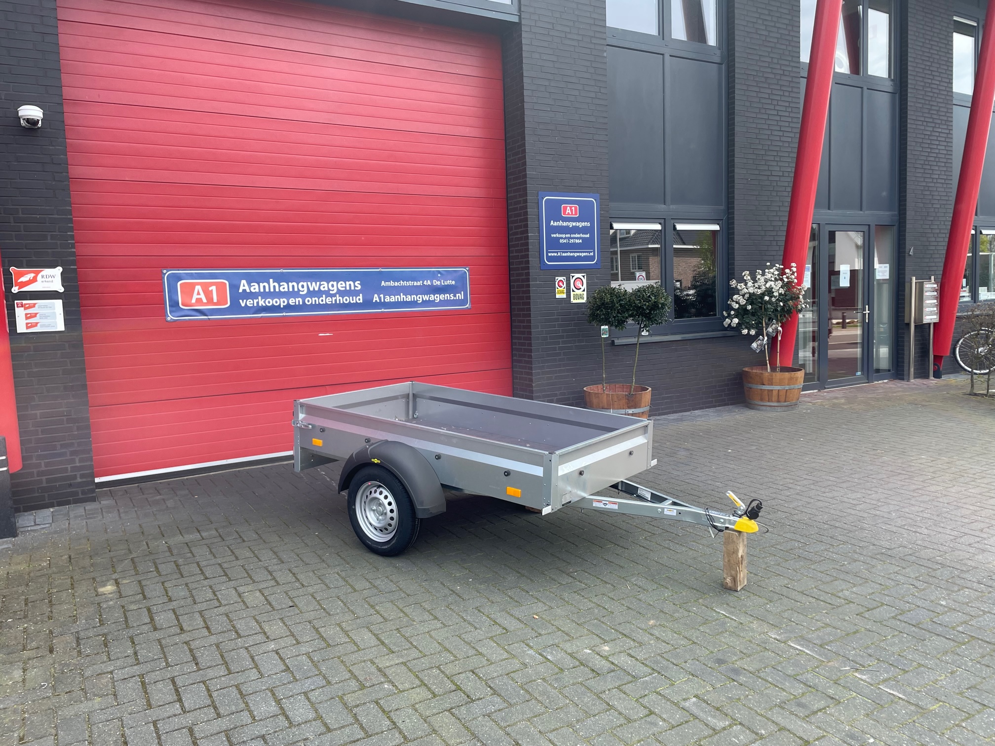 Humbaur Steely enkel-as bakwagen