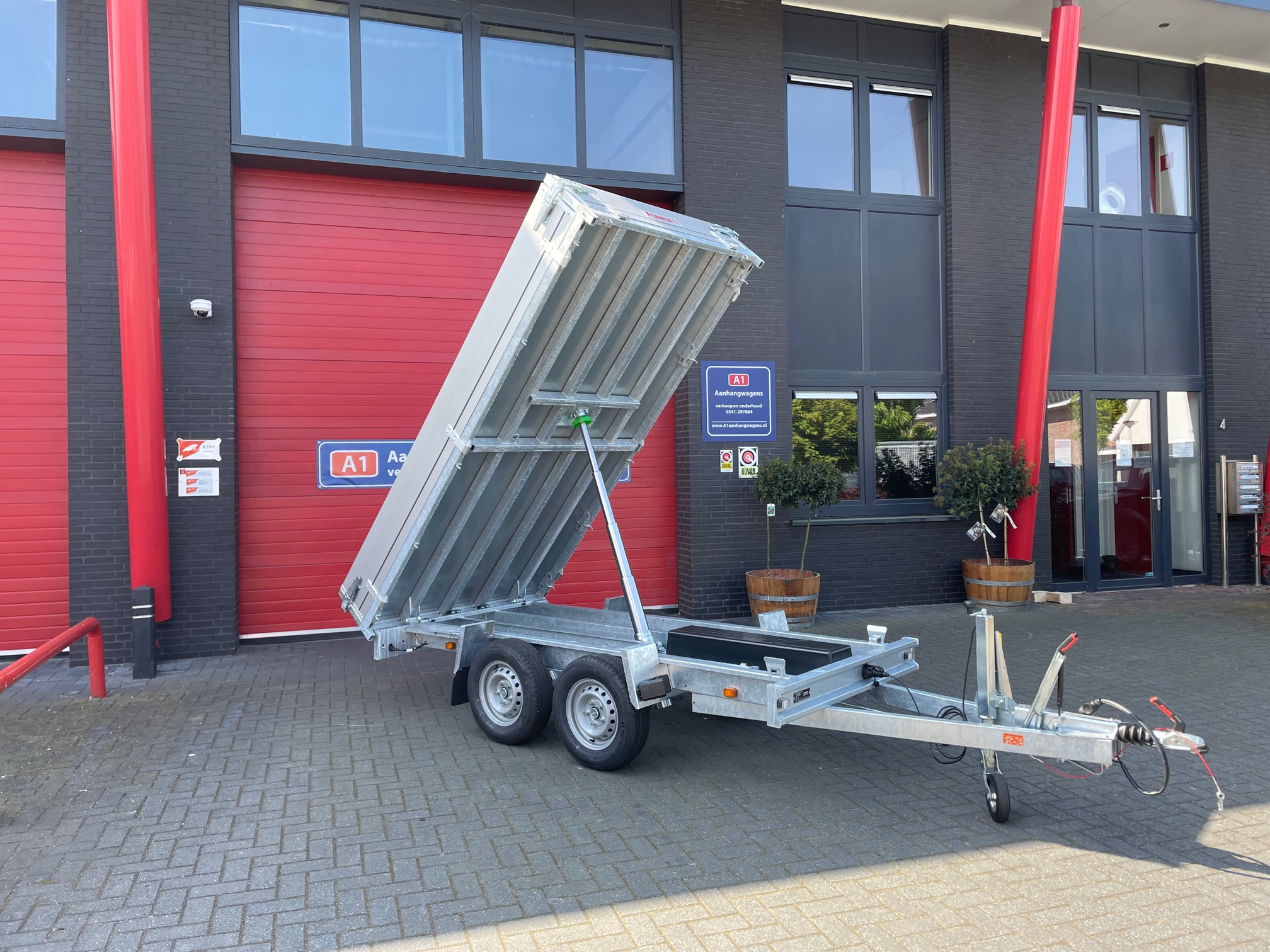 Super aanbieding Anssems KSX dubbel-as elektrische achterwaartse kipper