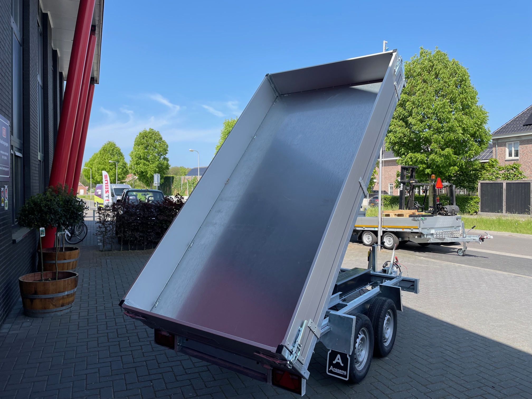 Super aanbieding Anssems KSX dubbel-as elektrische achterwaartse kipper