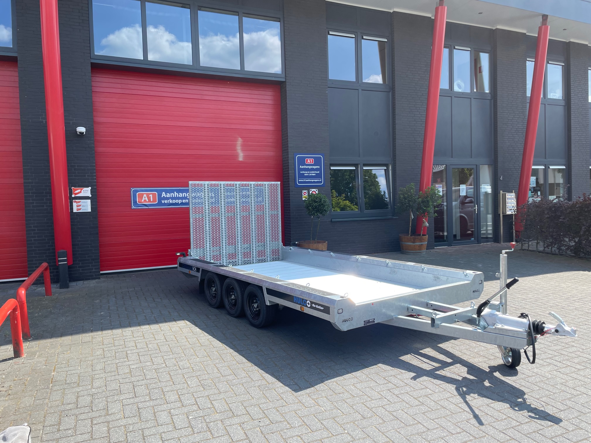 Hulco Terrax Go-Getter drie-asser machinetransporter 3500kg