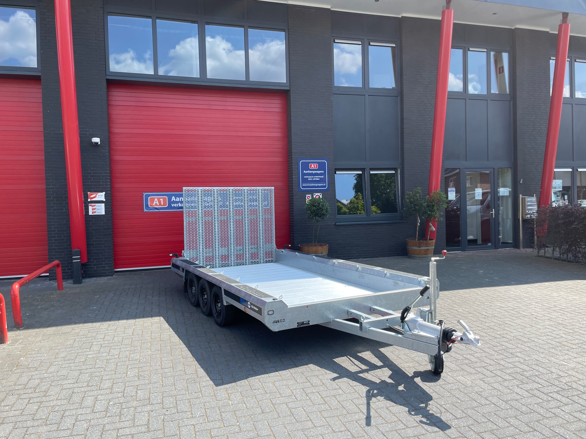 Hulco Terrax Go-Getter drie-asser machinetransporter 3500kg