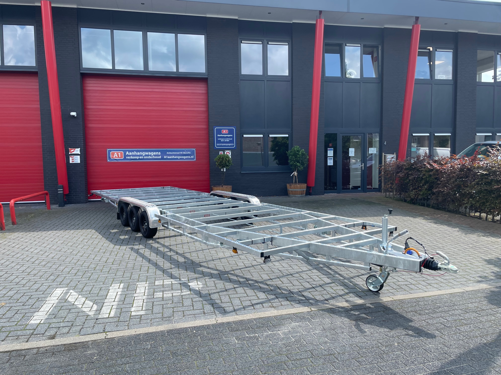 Tiny house 840 drie-asser trailer 3500kg