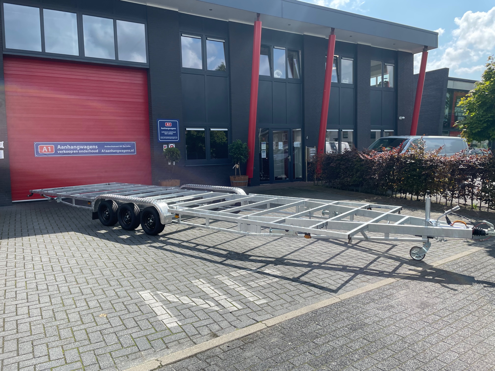 Tiny house 840 drie-asser trailer 3500kg