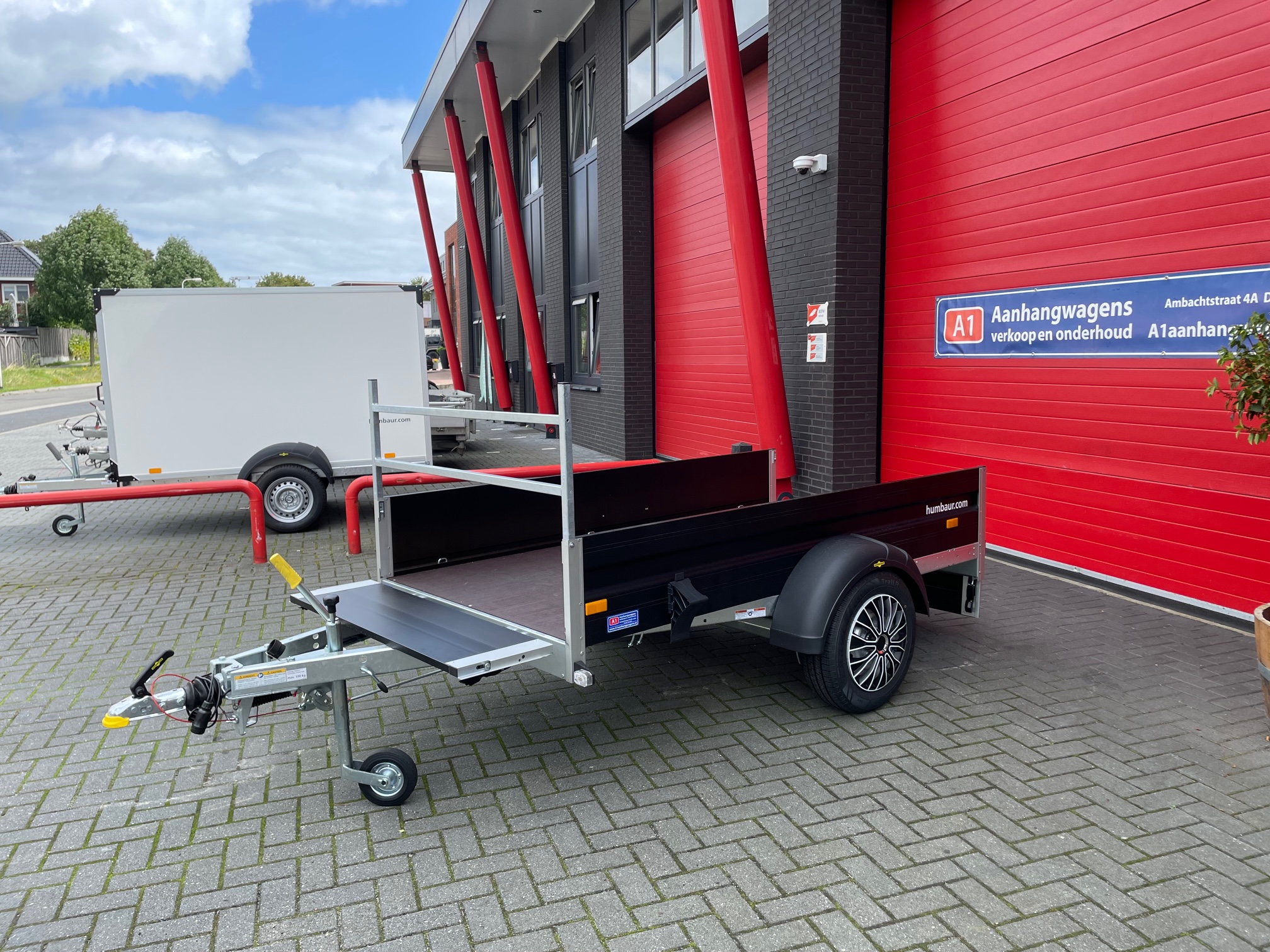 Humbaur HA Black edition enkel-as bakwagen 1300kg geremd