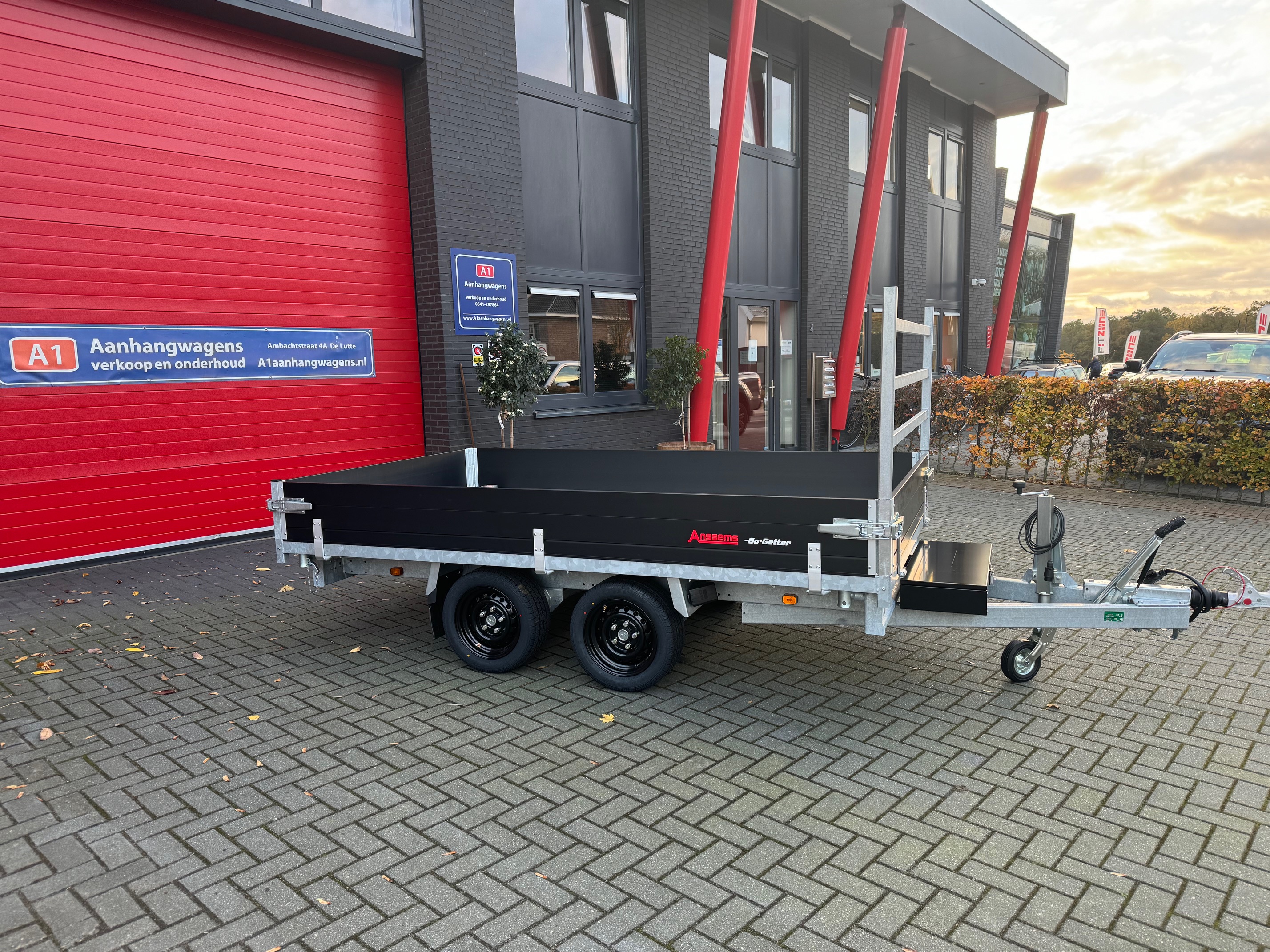 Anssems KSX Go-Getter dubbel-as driezijdige kipper 3000kg