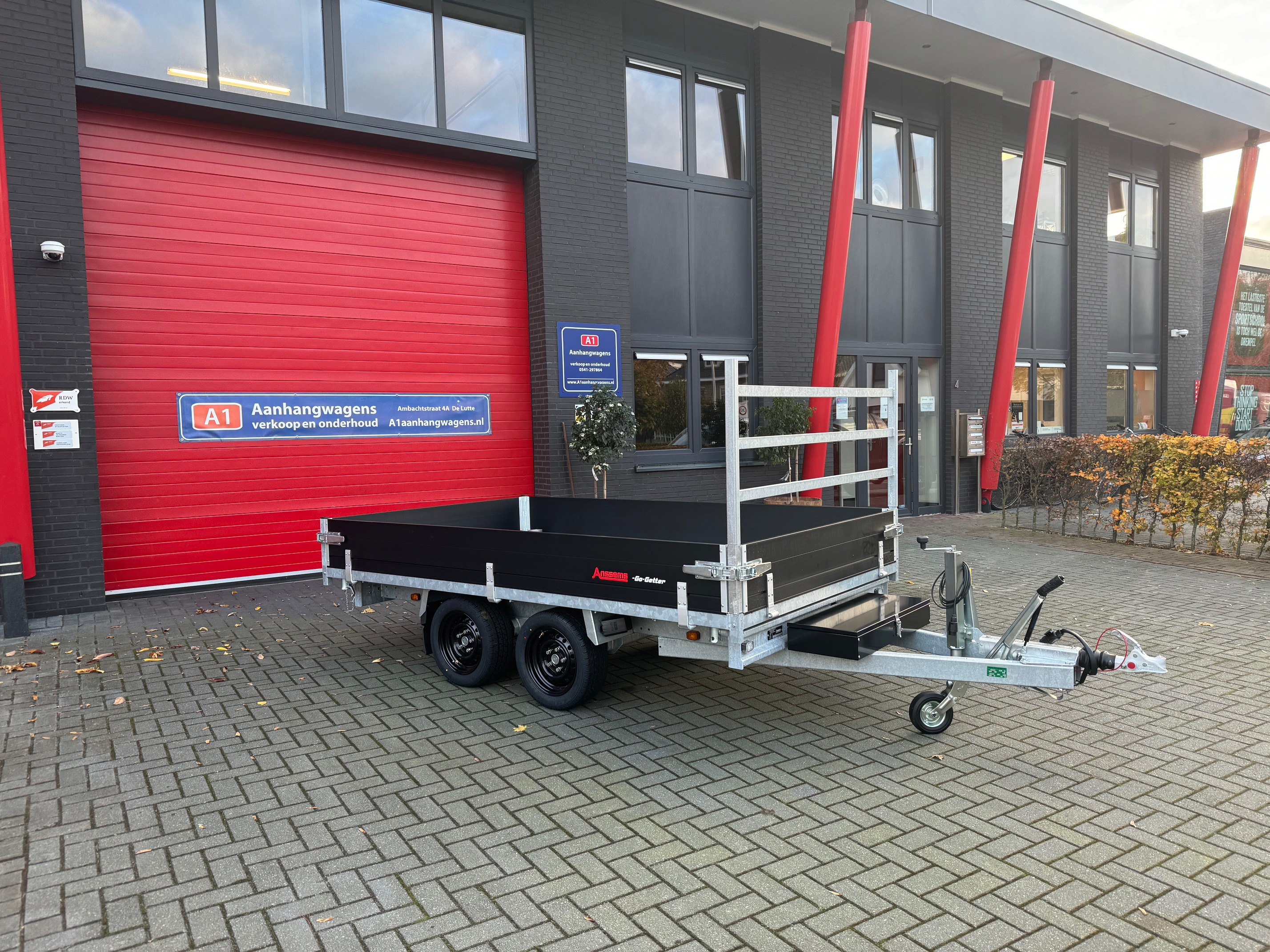 Anssems KSX Go-Getter dubbel-as driezijdige kipper 3000kg