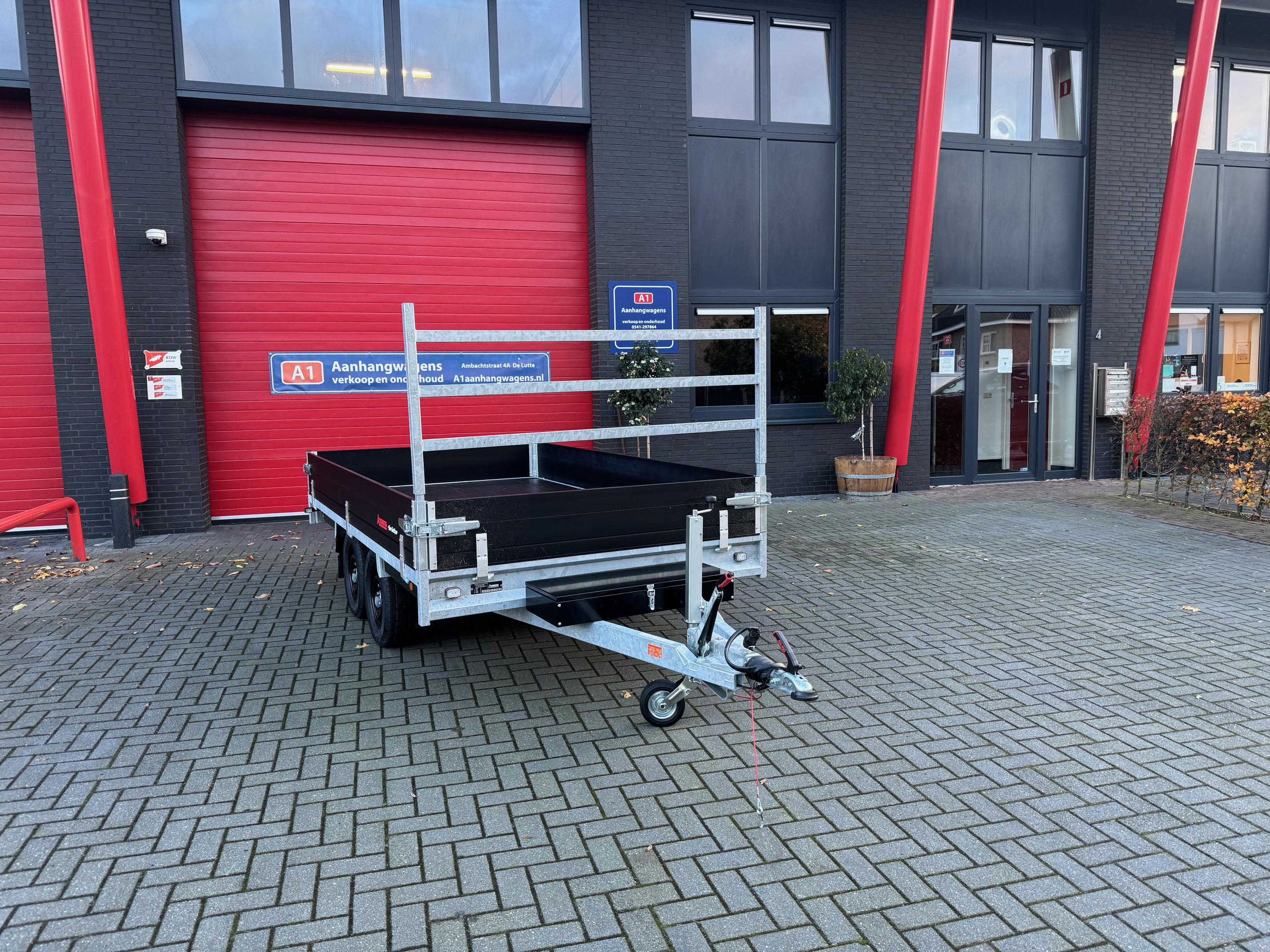 Anssems PSX Go-Getter dubbel-as plateauwagen 2500kg (325x178cm)
