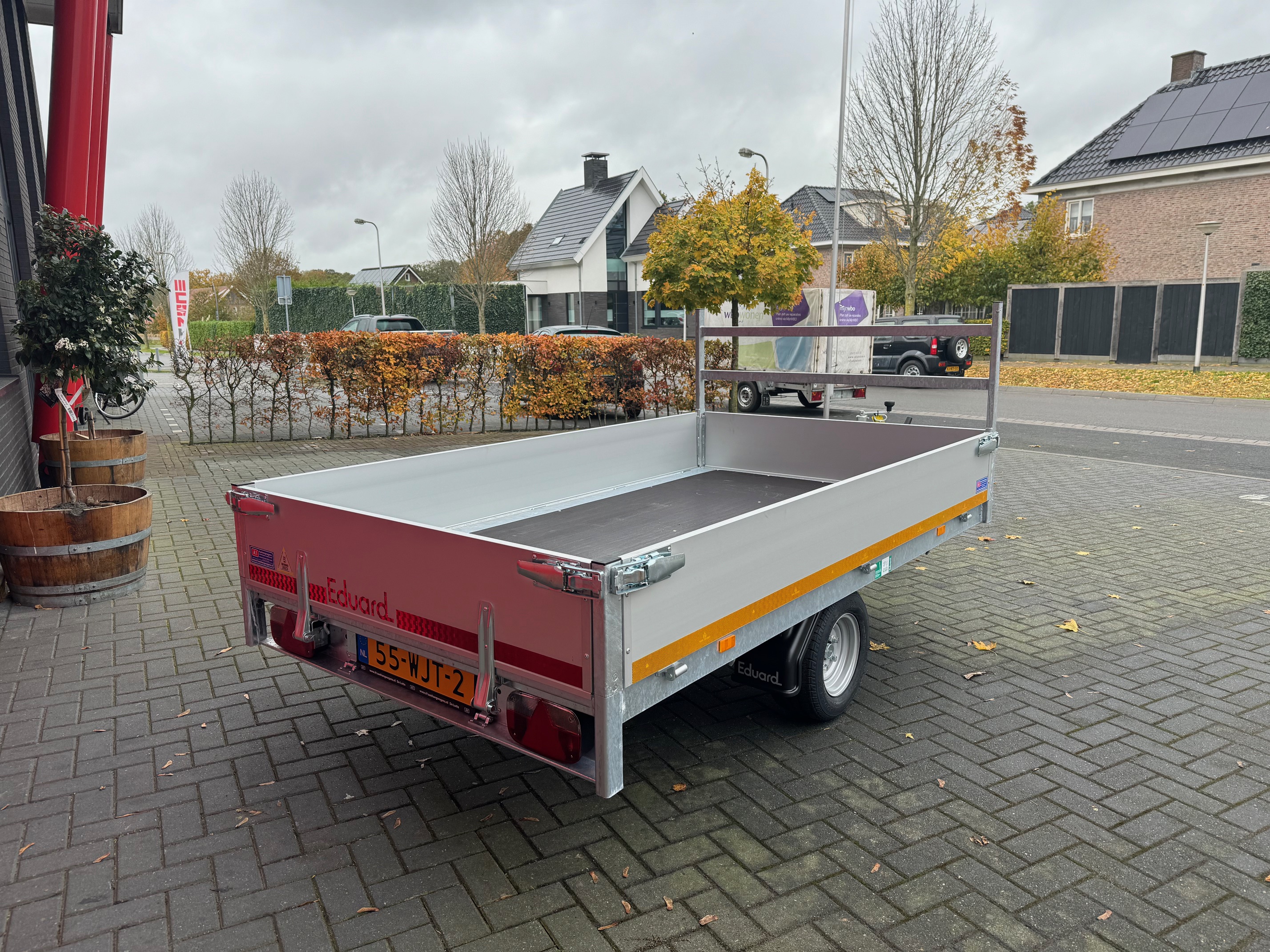 Eduard enkel-as plateauwagen 1500kg