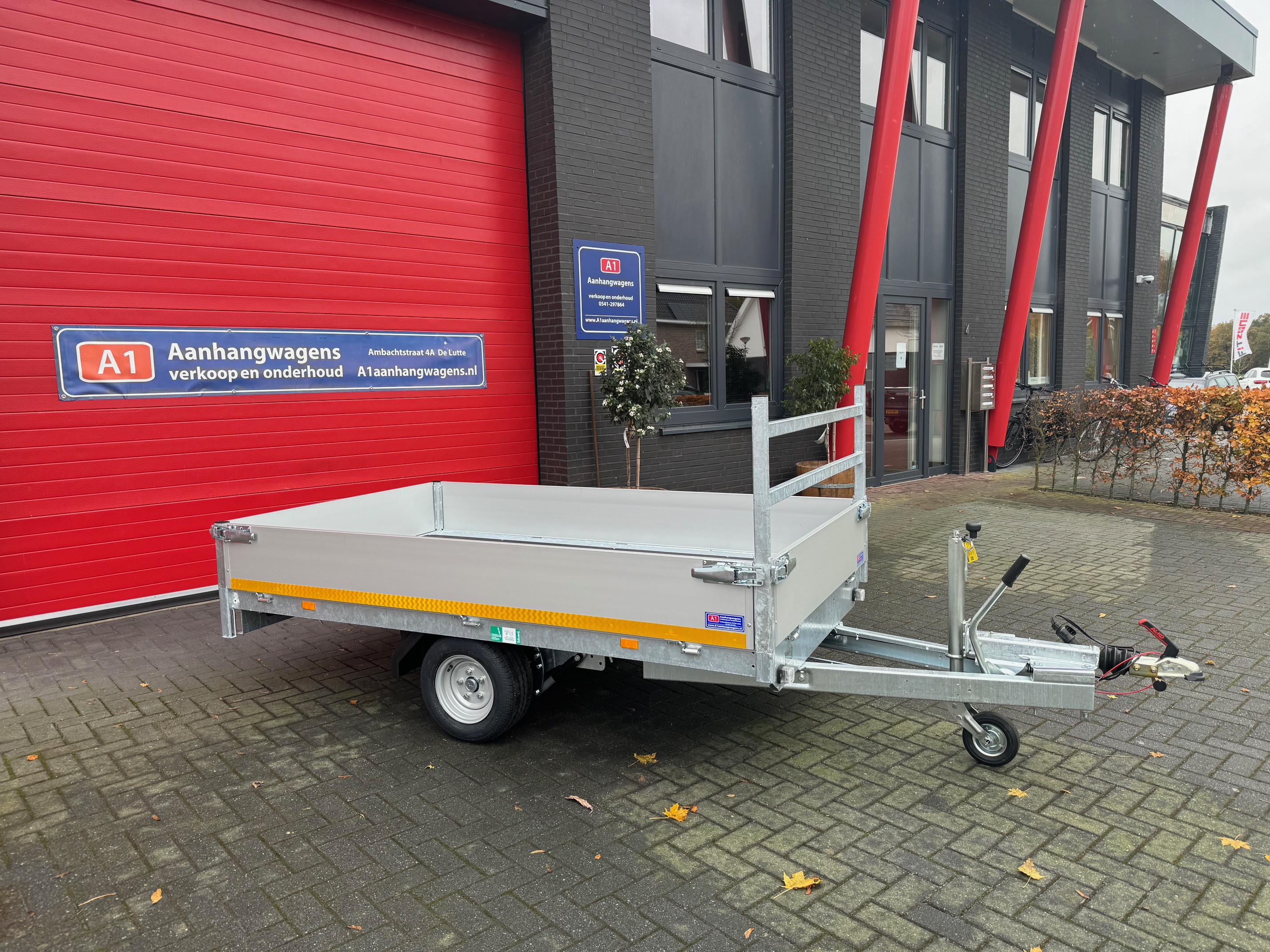 Eduard enkel-as plateauwagen 1500kg