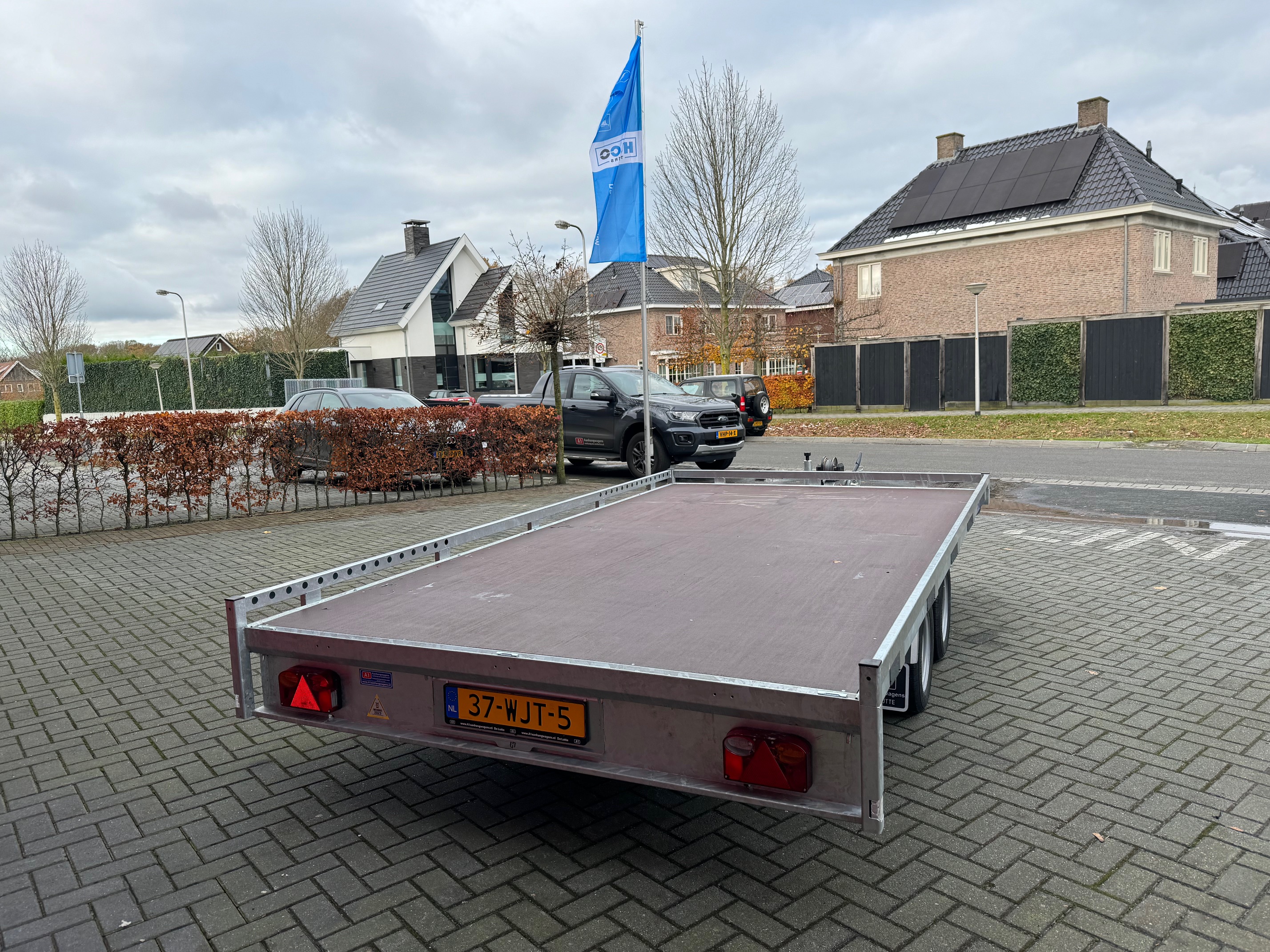 Henra dubbel-as multitransporter met handlier 3500kg