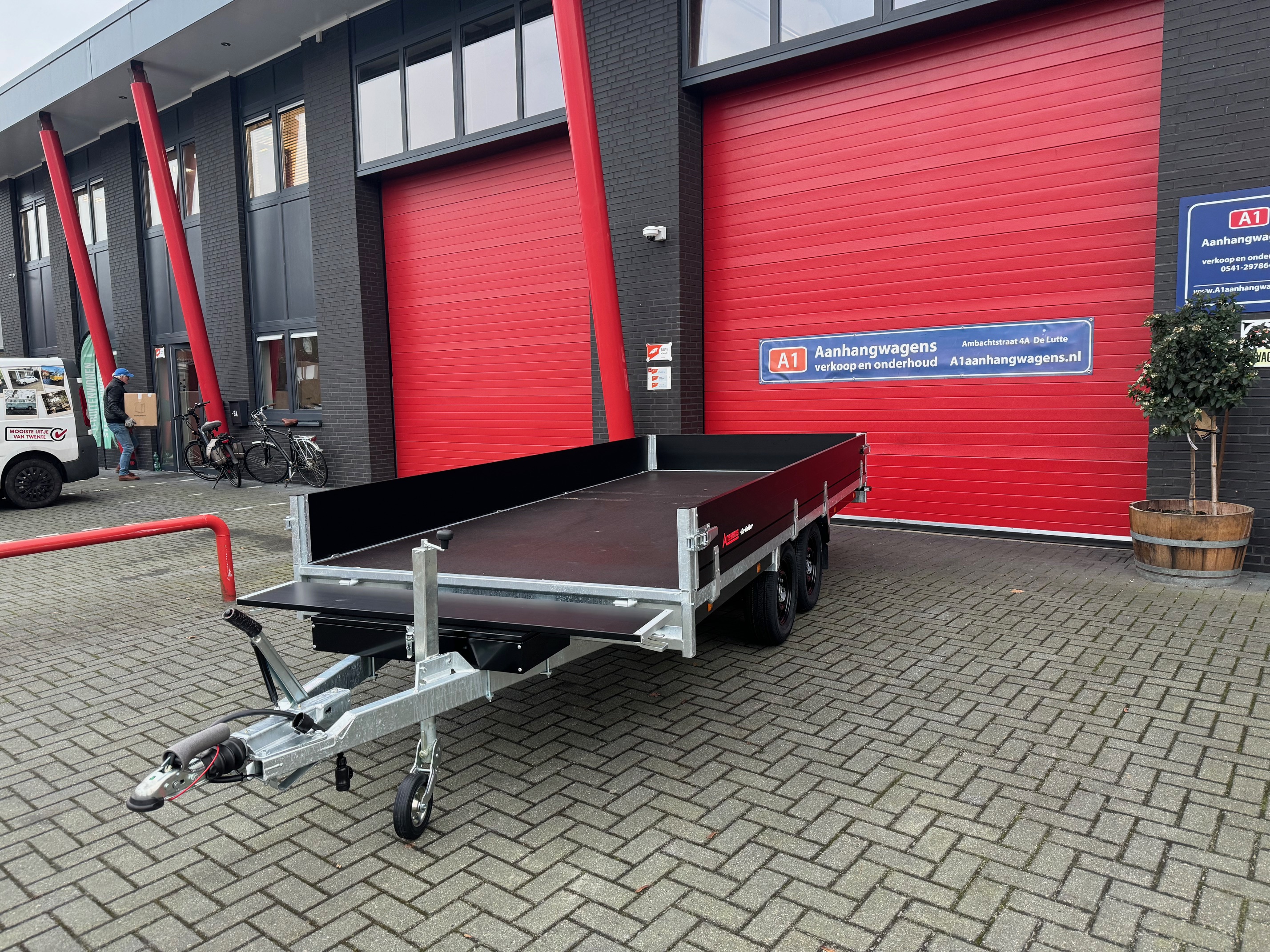 Anssems PSX Go-Getter dubbel-as plateauwagen 2500kg (405x178cm)