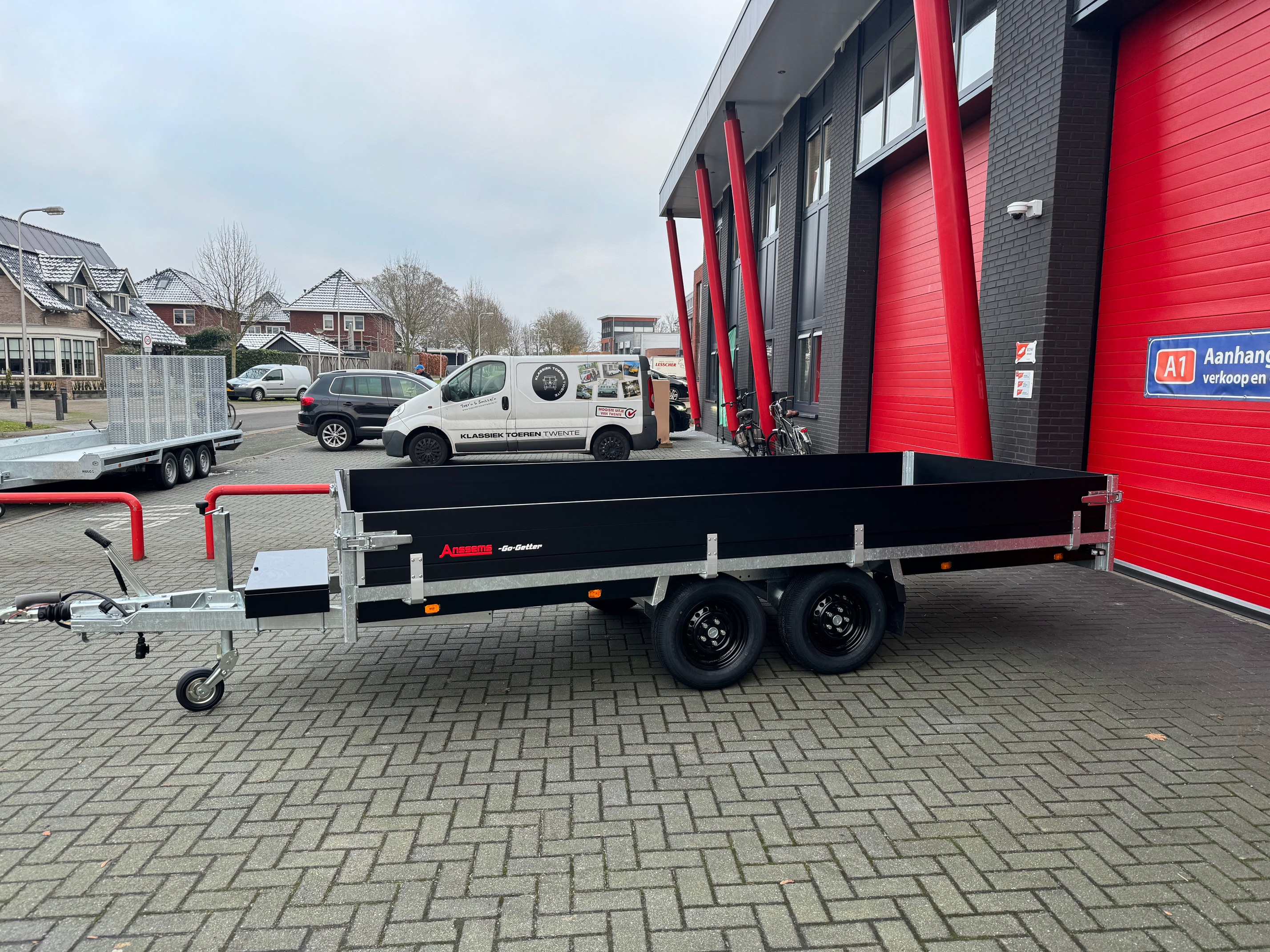 Anssems PSX Go-Getter dubbel-as plateauwagen 2500kg (405x178cm)