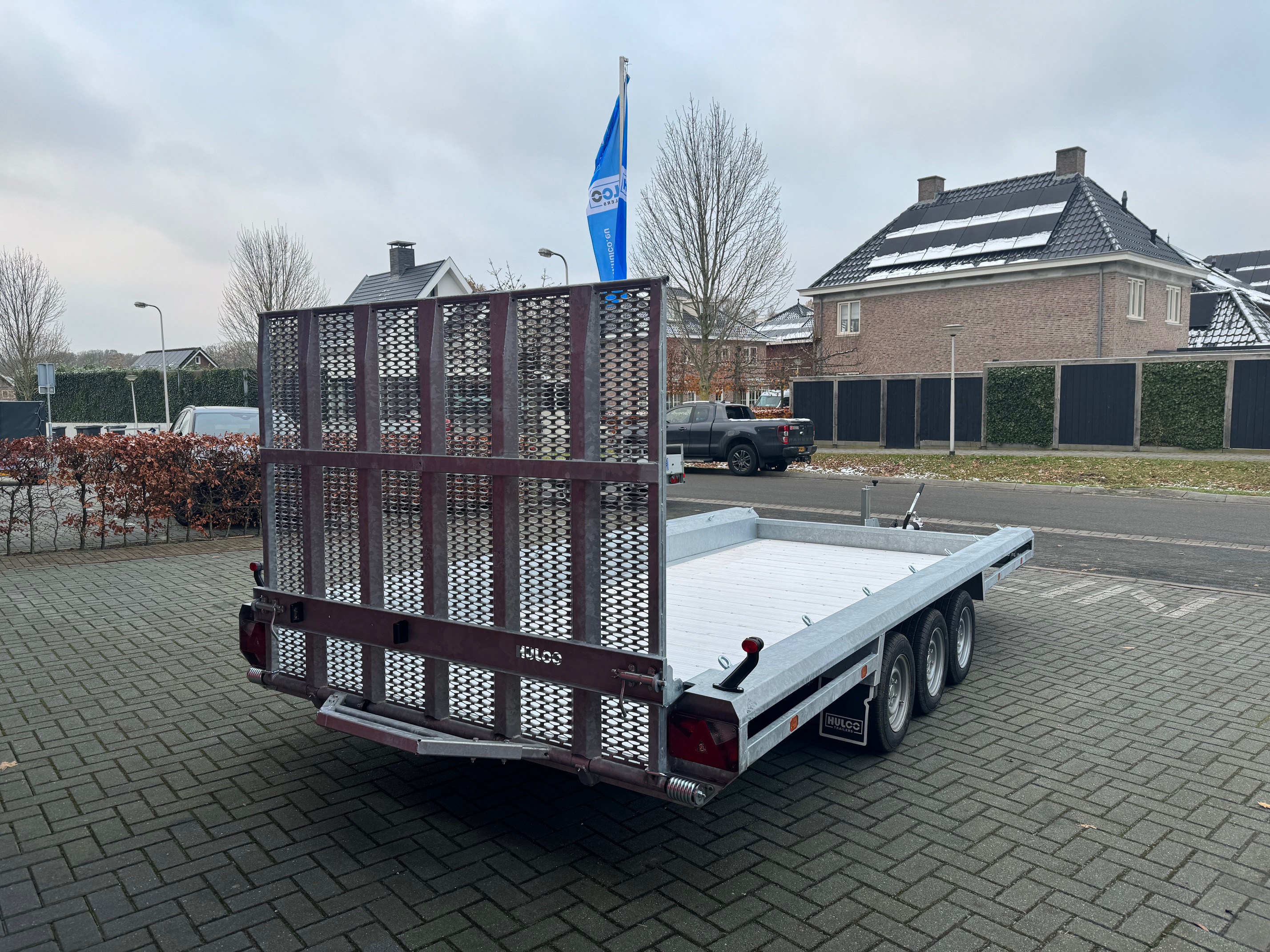 Hulco Terrax drie-asser machinetransporter 3500kg
