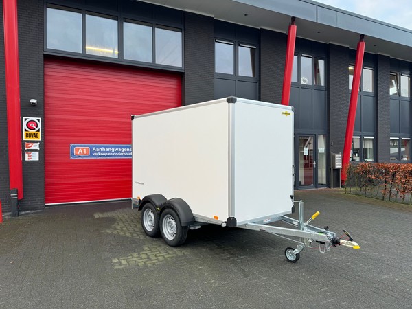 A1 lease special gesloten aanhanger met oprijklep