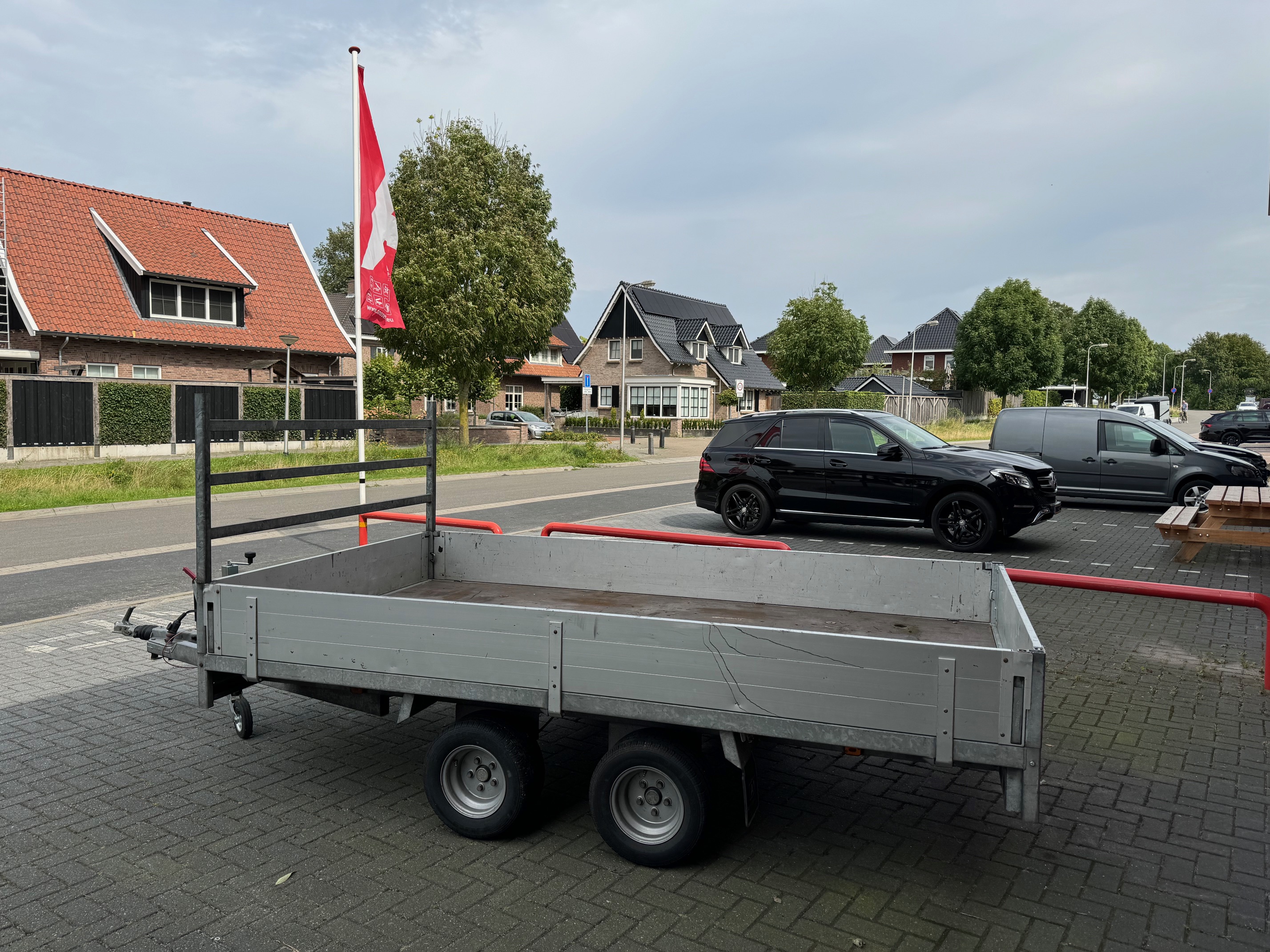 Anssems PSX dubbel-as plateauwagen 2500kg