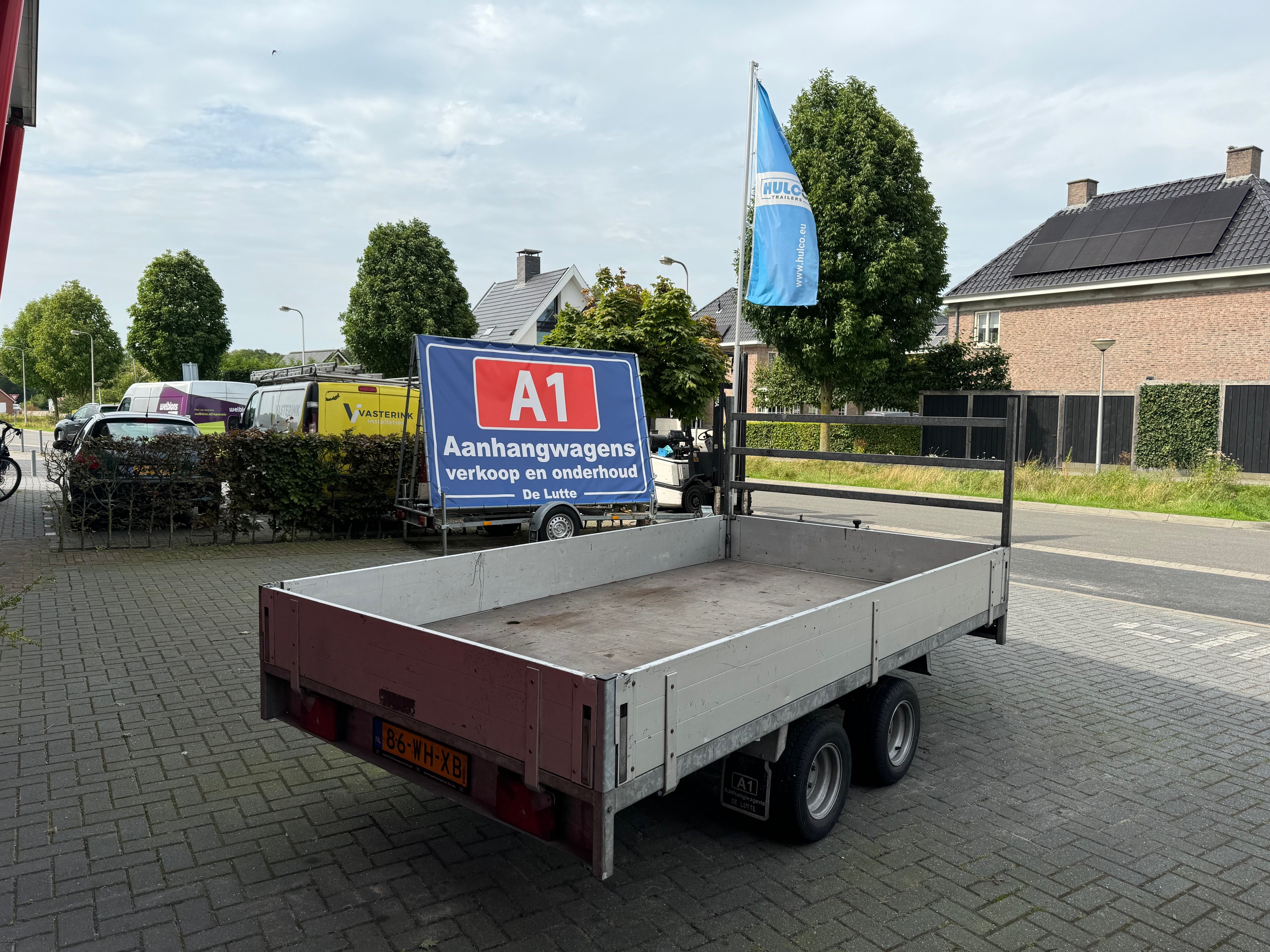 Anssems PSX dubbel-as plateauwagen 2500kg