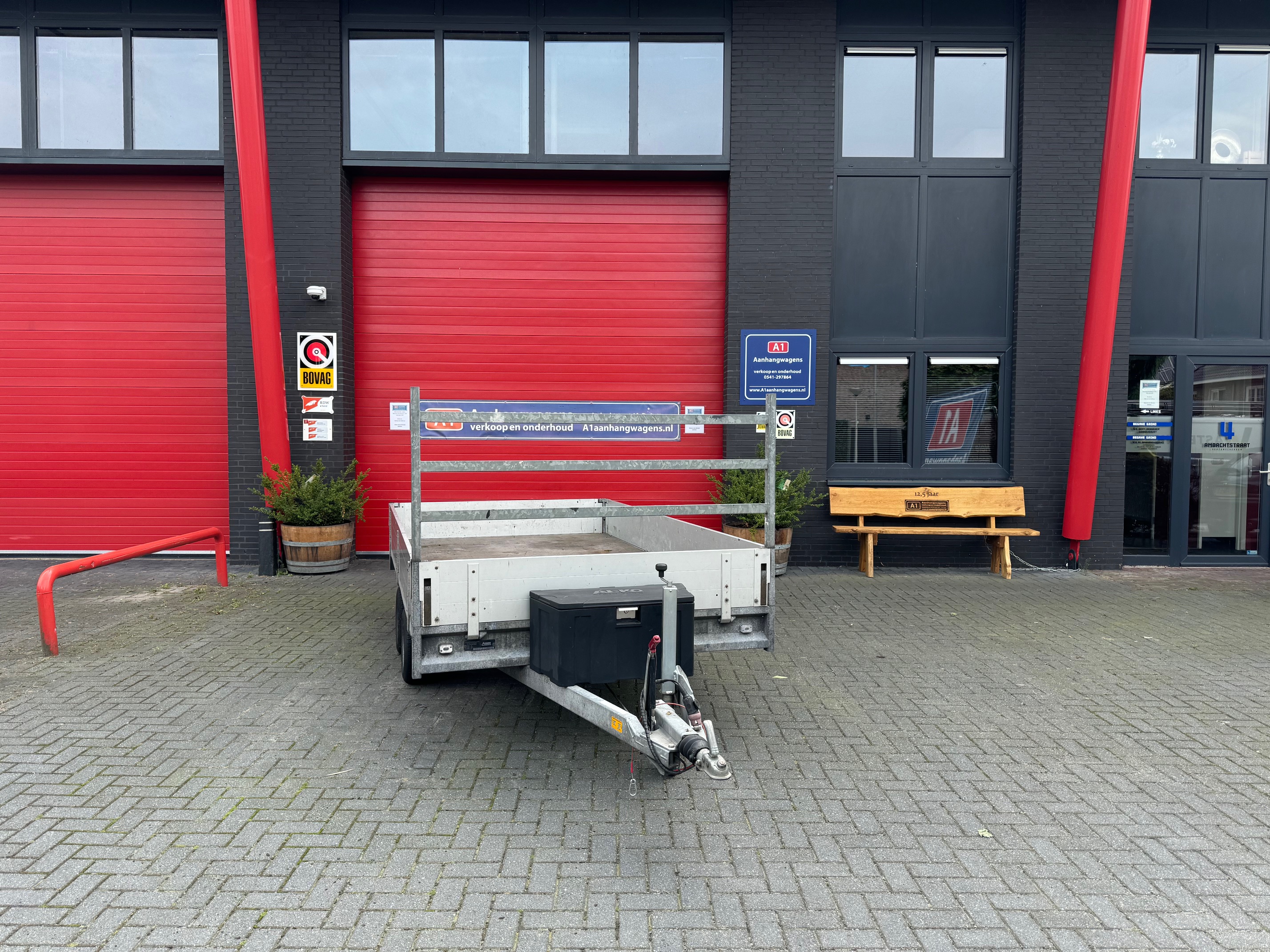 Anssems PSX dubbel-as plateauwagen 2500kg
