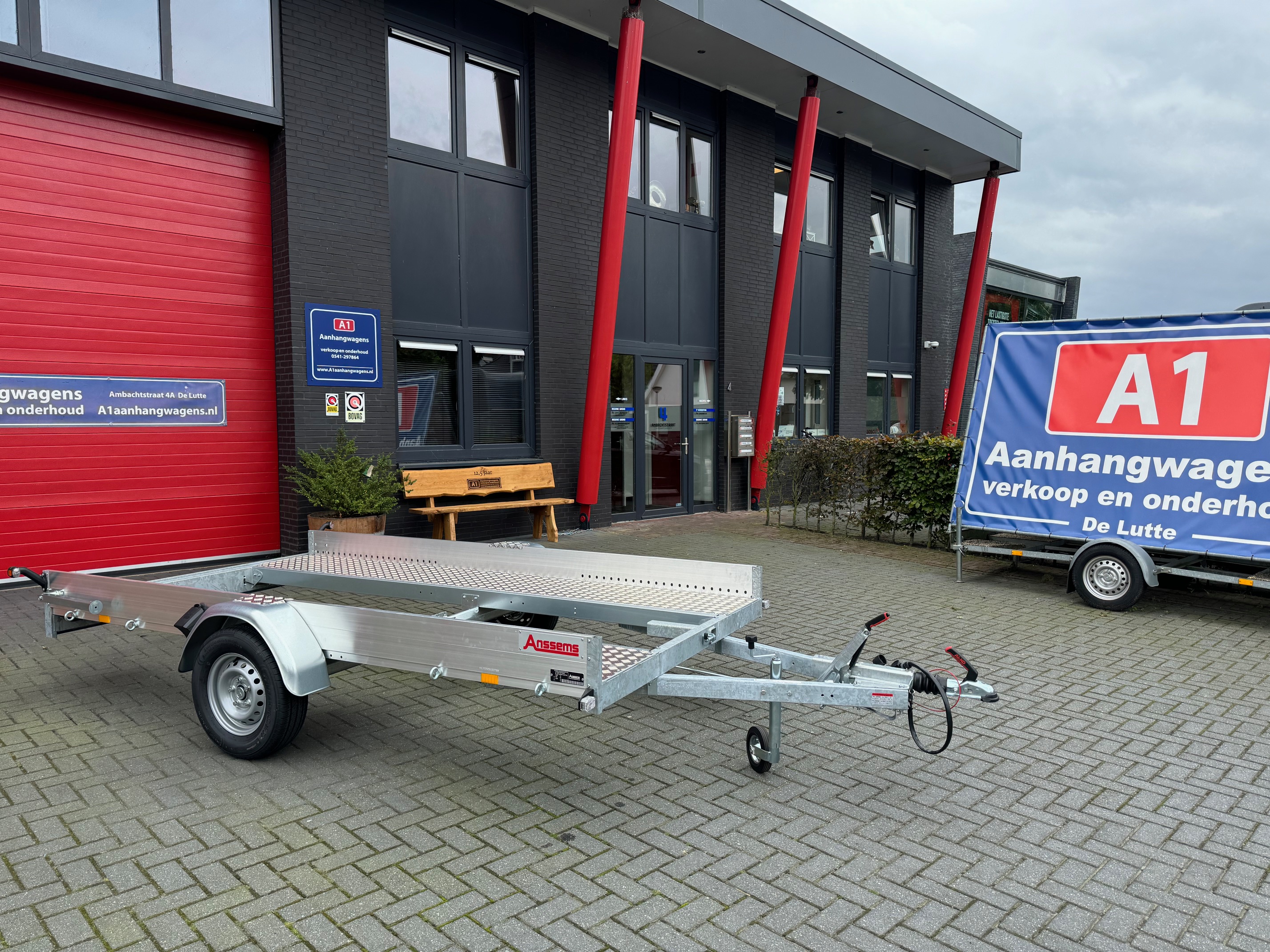 Anssems AMT enkel-as autotransporter 1300kg