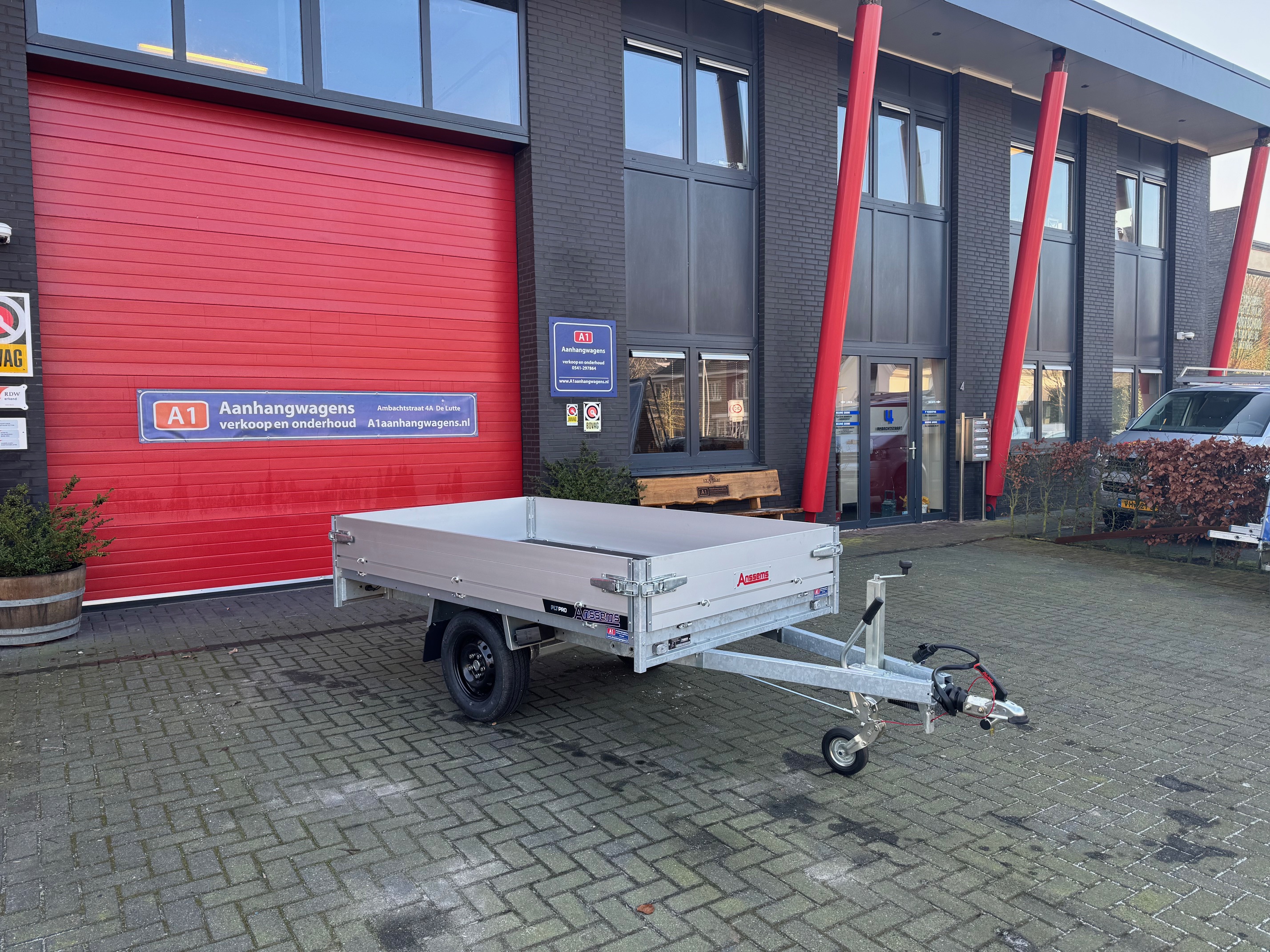 Anssems PLT-PRO enkel-as plateauwagen Intro aanbieding