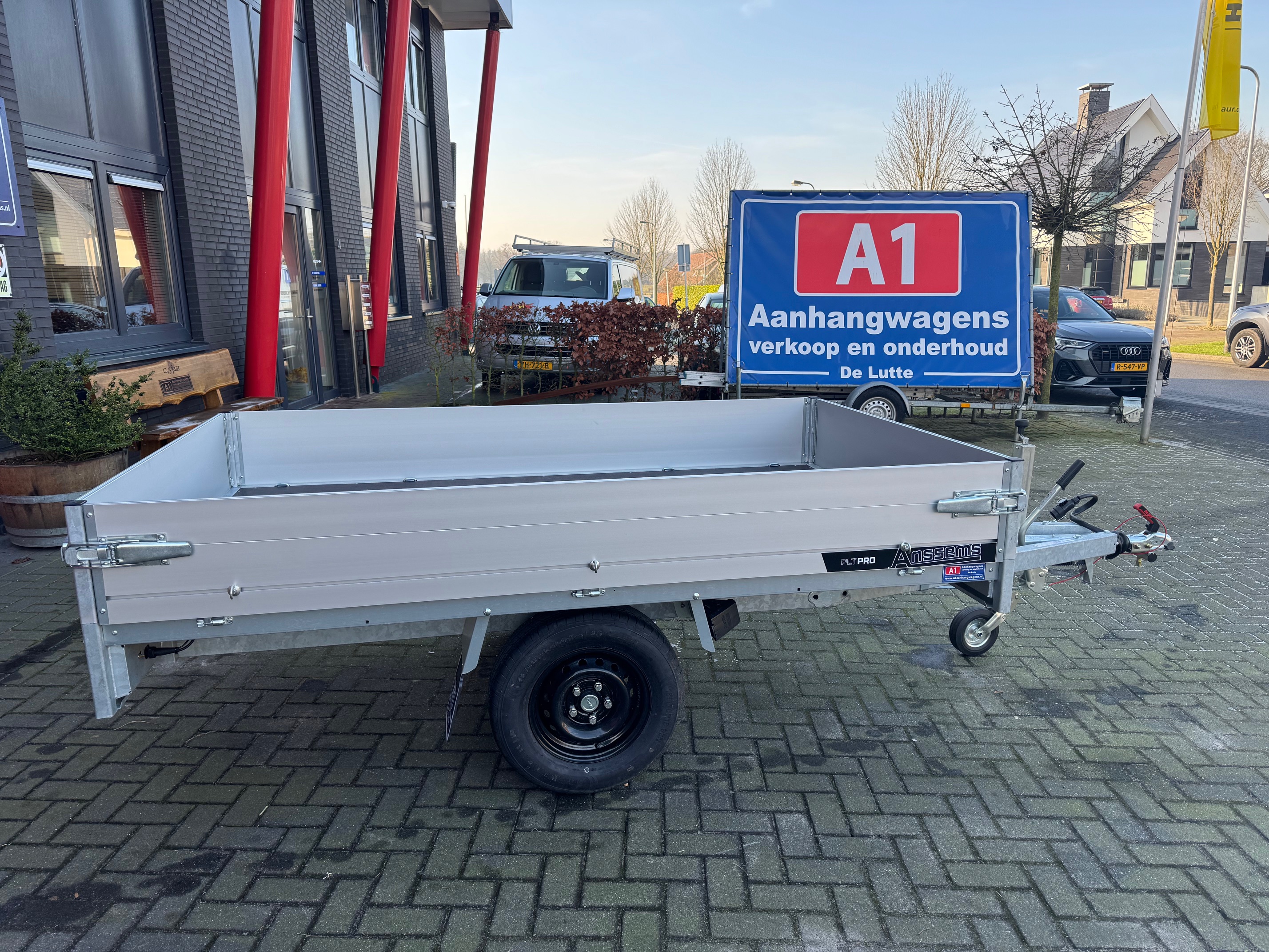 Anssems PLT-PRO enkel-as plateauwagen Intro aanbieding