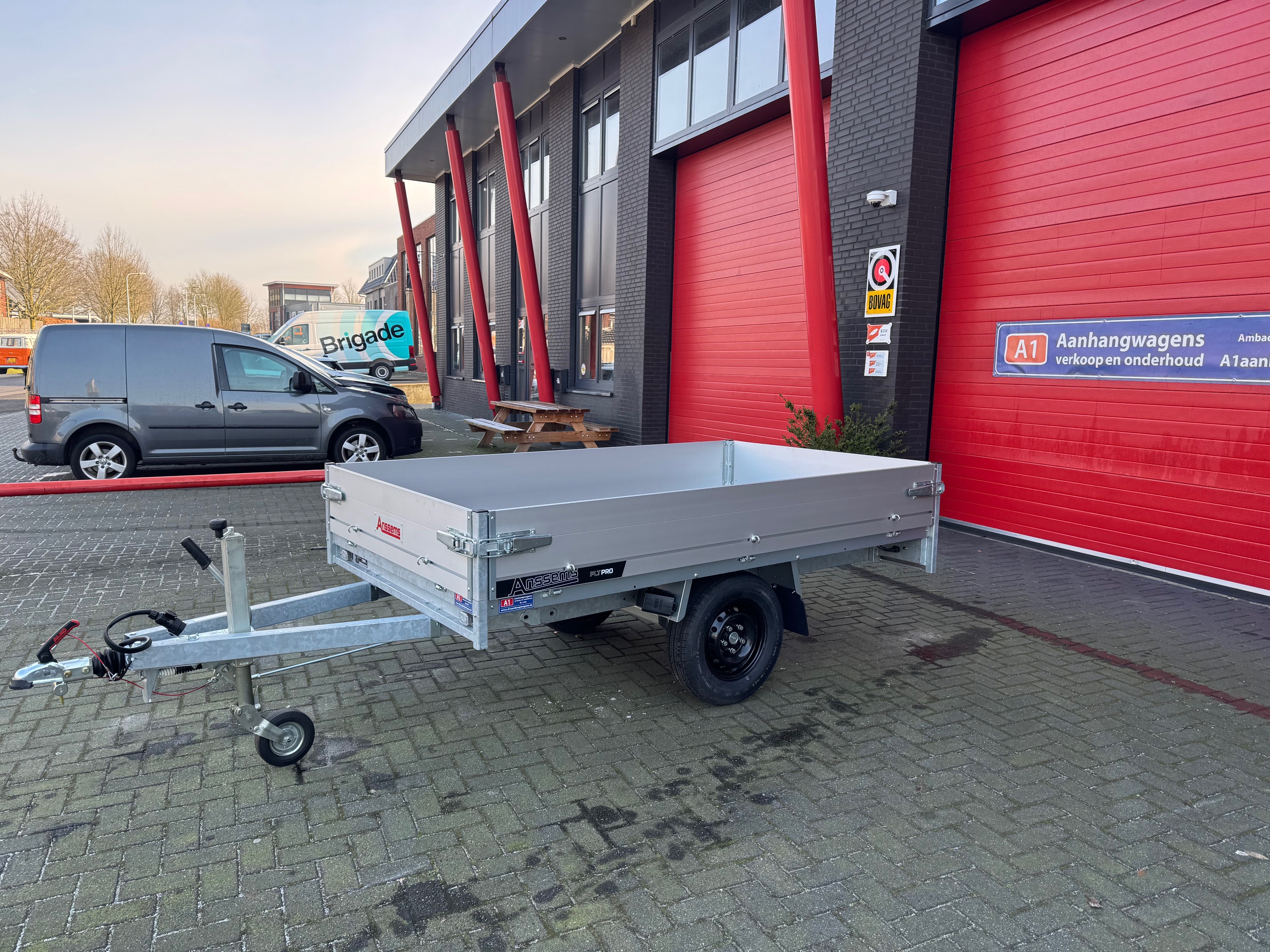 Anssems PLT-PRO enkel-as plateauwagen Intro aanbieding