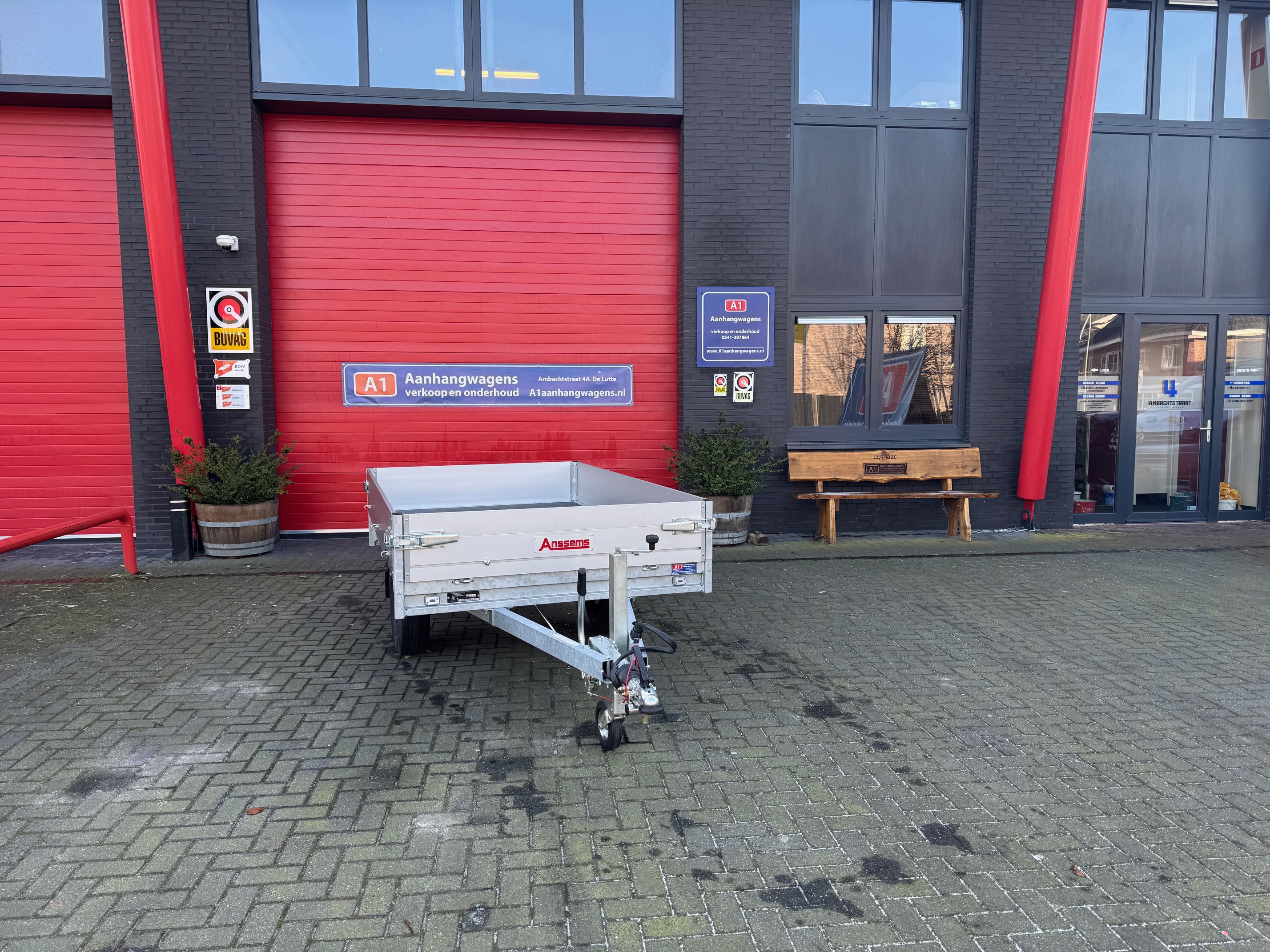 Anssems PLT-PRO enkel-as plateauwagen Intro aanbieding