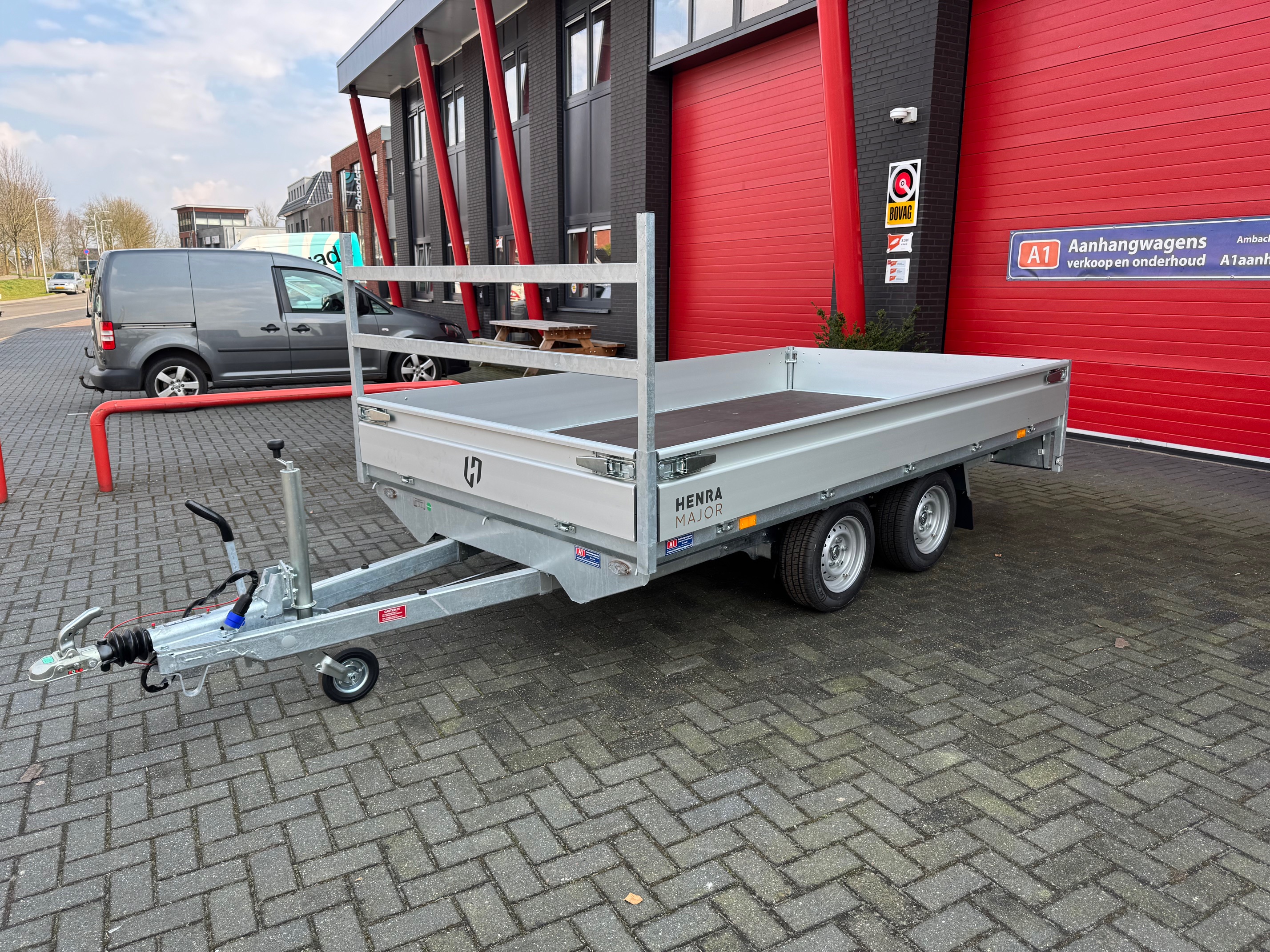 Henra Major dubbel-as plateauwagen 2700kg (330x180cm)