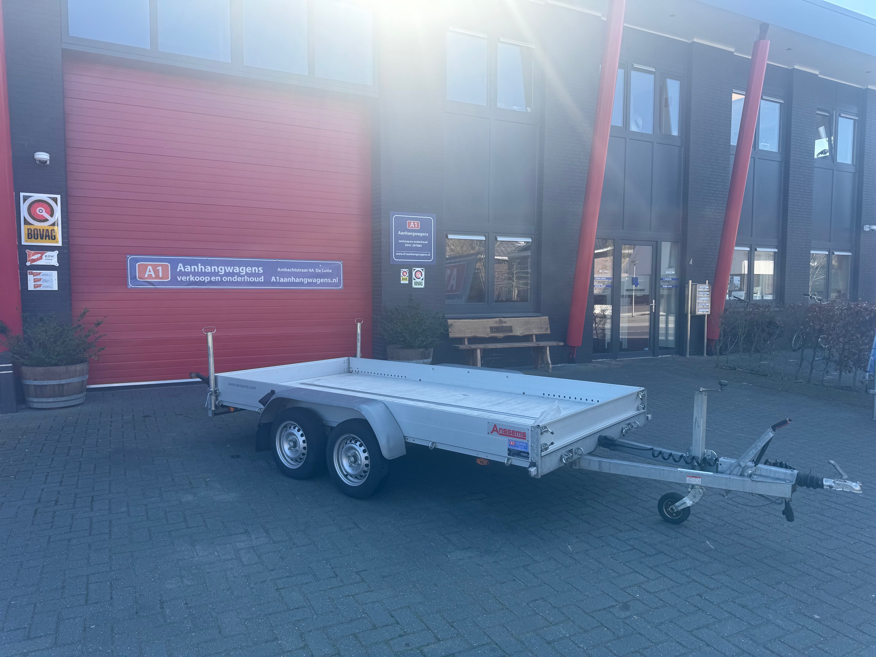 Anssems AMT dubbel-as multifunctionele transportaanhanger 1500kg